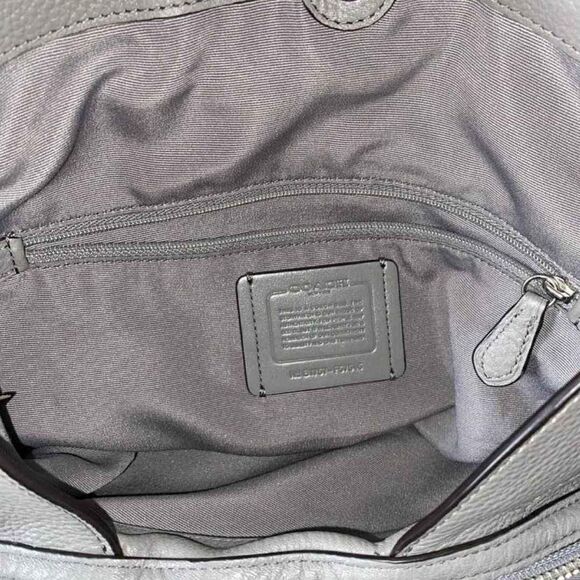 COACH Designer Lexy Gray shoulder bag purse handbag - Picture 6 of 9